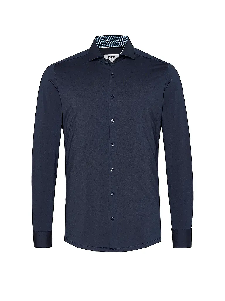 PURE | Camicia Slim Fit | Blu scuro