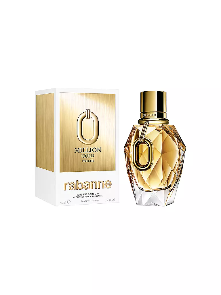 RABANNE | Million Gold For Her Eau de Parfum 50ml (Ricaricabile) | Senza colore