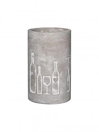 RAEDER | Flaschenkühler aus Beton 21cm "Flasche und Glas"