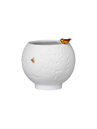 RAEDER | Portacandela in porcellana "Uccellino dorato"