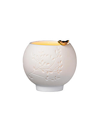 RAEDER | Portacandela in porcellana "Uccellino dorato"