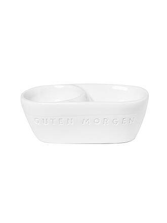 RAEDER | Eierbecher GUTEN MORGEN 9,5x3,5cm Bianco