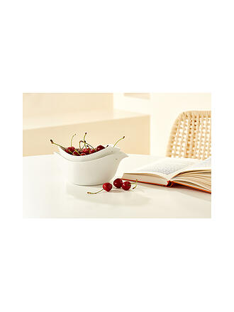 RAEDER | Set di 2 ciotole 21x12x7cm SCHALENTIERE Bianco