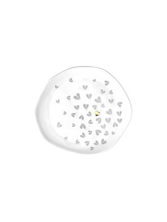 RAEDER | Piatto 14 cm piccolo cuori bianco