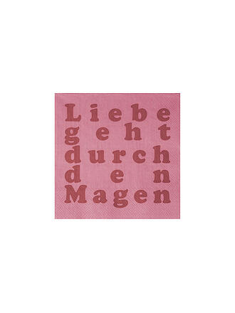 RAEDER | Tovaglioli per pranzo 33x33cm L'amore passa attraverso lo stomaco