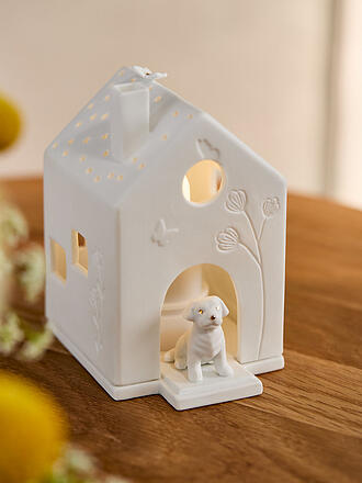RAEDER | Lichthaus 8,7x7x11,1cm Cane Bianco