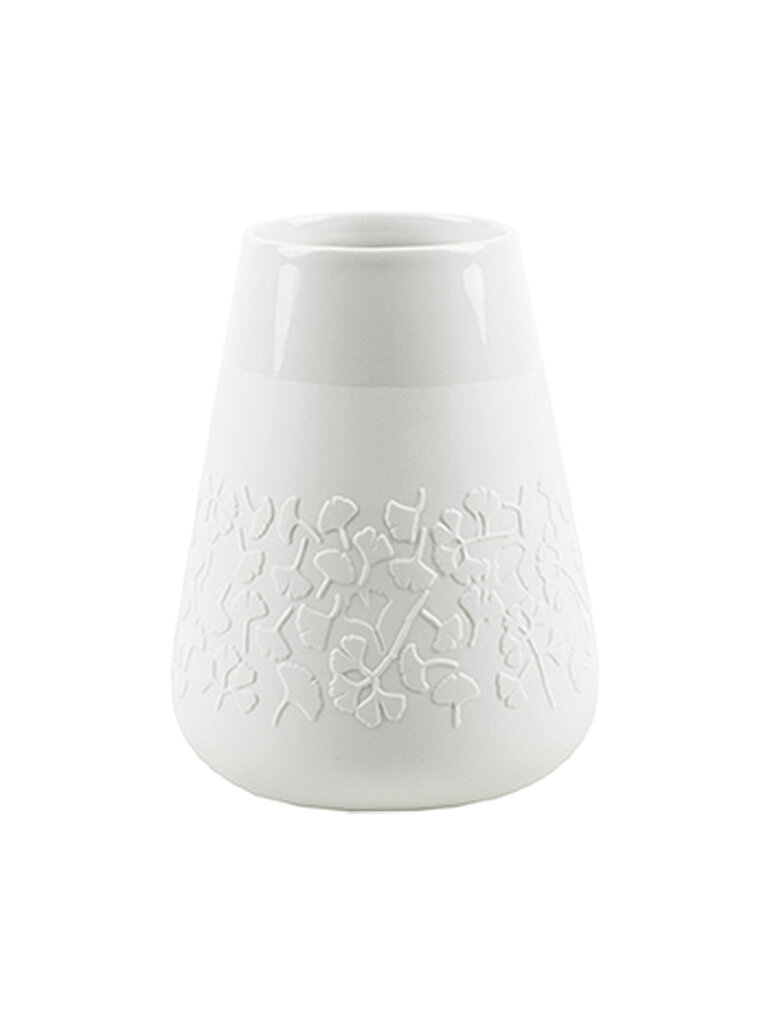 Vaso Poesie Floreale Gingko 18cm bianco