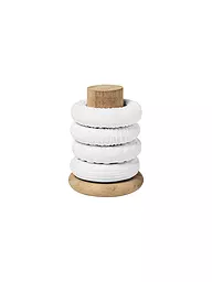 RAEDER | Anelli portatovagliolo, set da 4, bianco | Bianco