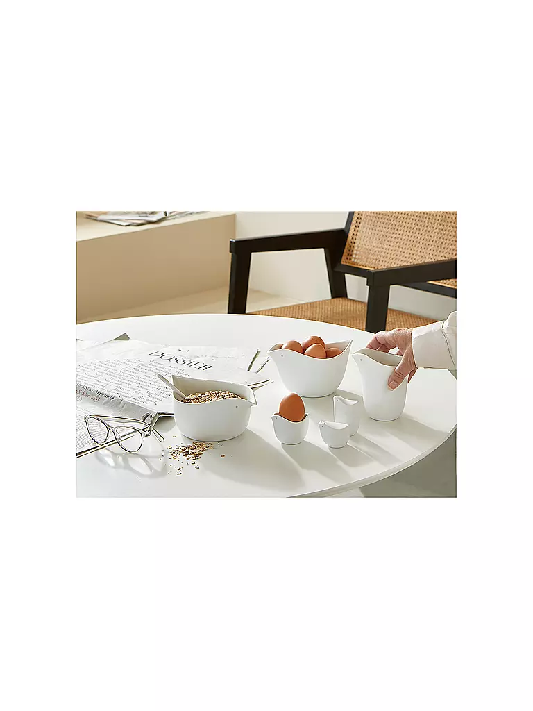 RAEDER | Brocca VOGEL 11x7,5cm Bianco | Bianco