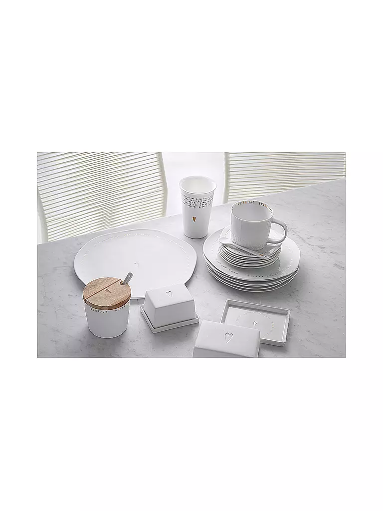 RAEDER | Burriera grande "Cuore" 250g | Bianco