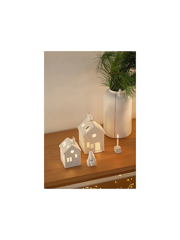 RAEDER | Casina luminosa natalizia In attesa di Rudolf | Bianco