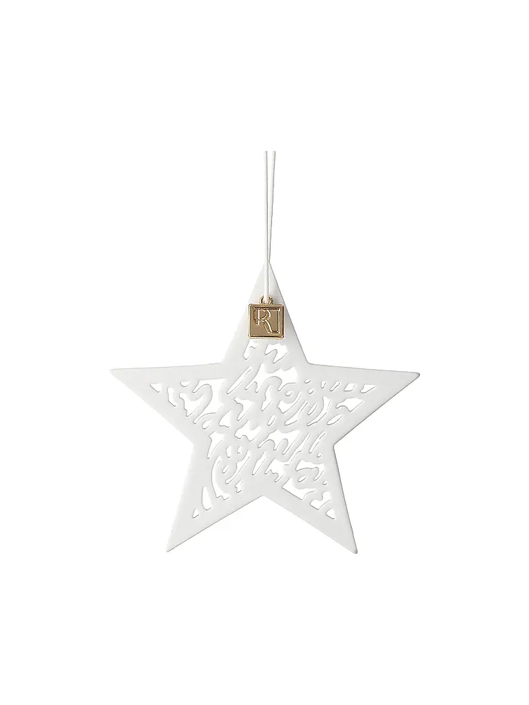 RAEDER | Ciondolo Stella di Natale 8x8cm Bianco | Bianco