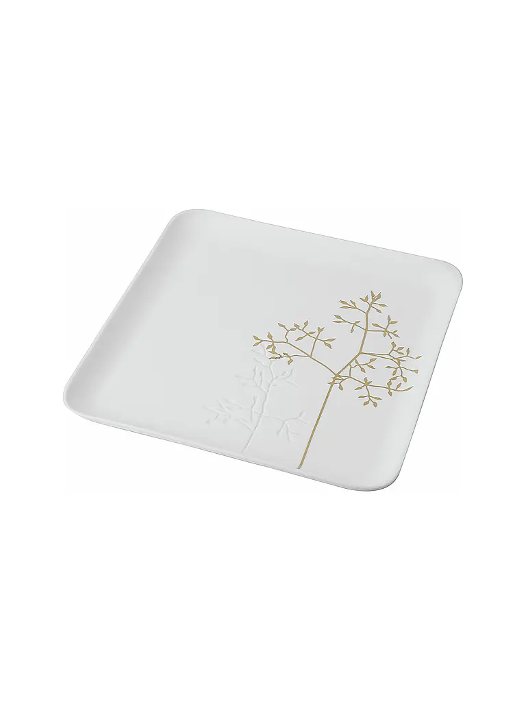 RAEDER | Ciotola 19,8 cm Ramo dorato | Bianco