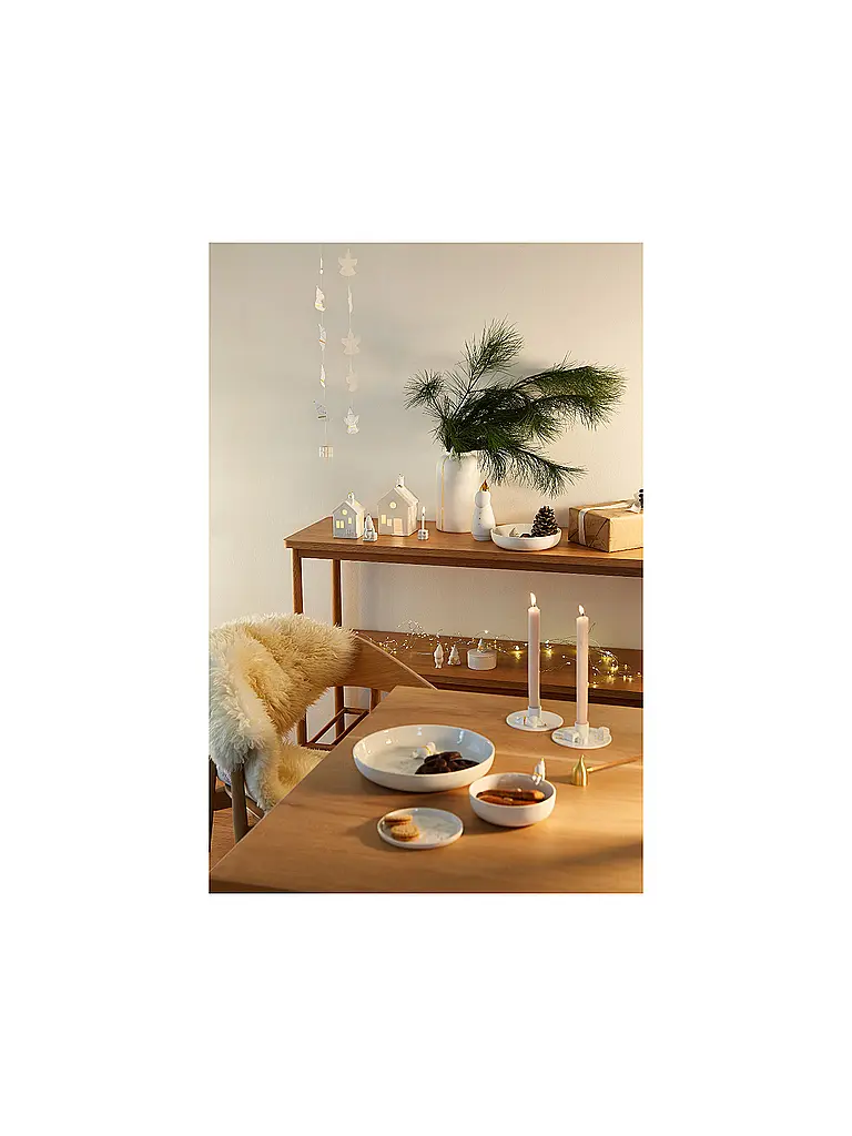 RAEDER | Ciotola natalizia Santas 14 cm Sognatore | Bianco