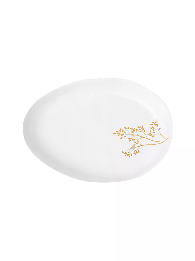 RAEDER | Ciotola RAMO DORATO 19,8x14cm Bianco | Bianco