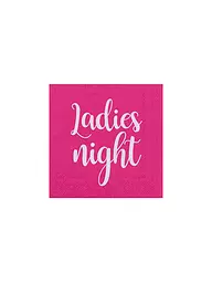 RAEDER | Cocktail Servietten 25x25cm LADIES NIGHT | Fucsia