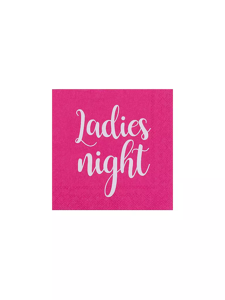 RAEDER | Cocktail Servietten 25x25cm LADIES NIGHT | Fucsia