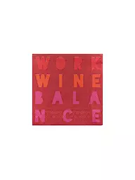 RAEDER | Cocktail Servietten 25x25cm WORK WINE BALANCE | Rosso