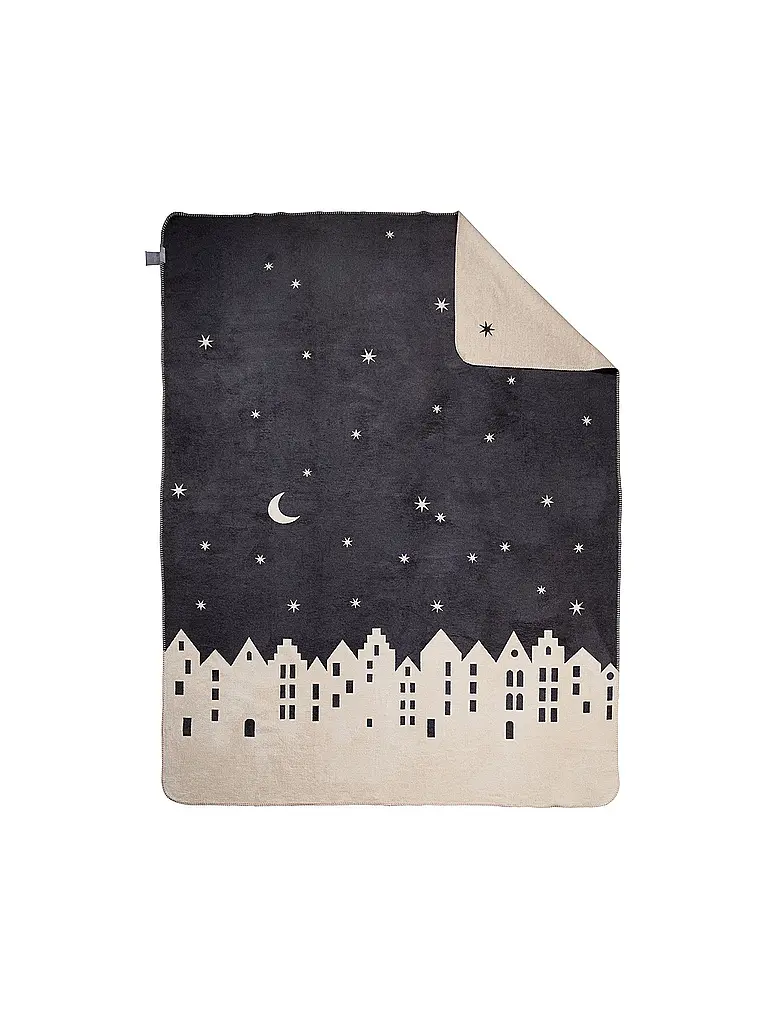RAEDER | Coperta per la casa 150x200 Città invernale | Grigio
