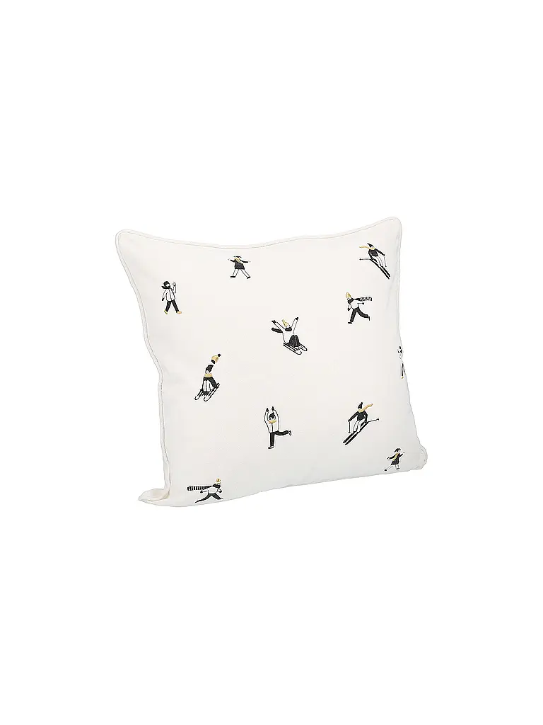 RAEDER | Cuscino natalizio 50x50cm Giorno di neve | Bianco