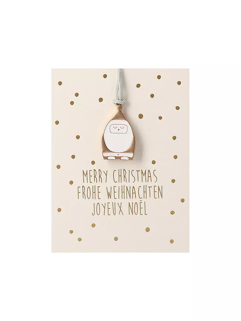 RAEDER | Decorazione natalizia MINI-ORNAMENT Babbo Natale | Oro