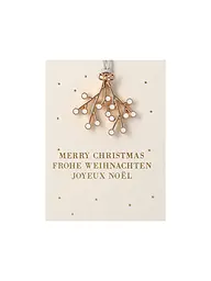 RAEDER | Decorazione natalizia MINI-ORNAMENT Ramo di vischio | Oro