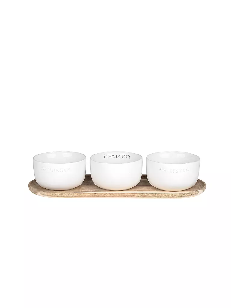 RAEDER | DINING Set di ciotole per la colazione Insieme è più buono | Bianco