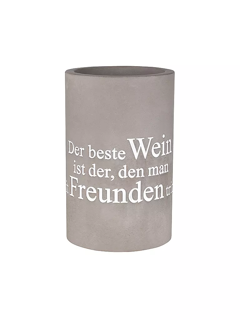 RAEDER | Flaschenkühler BETON 21cm Il vino migliore | Grigio