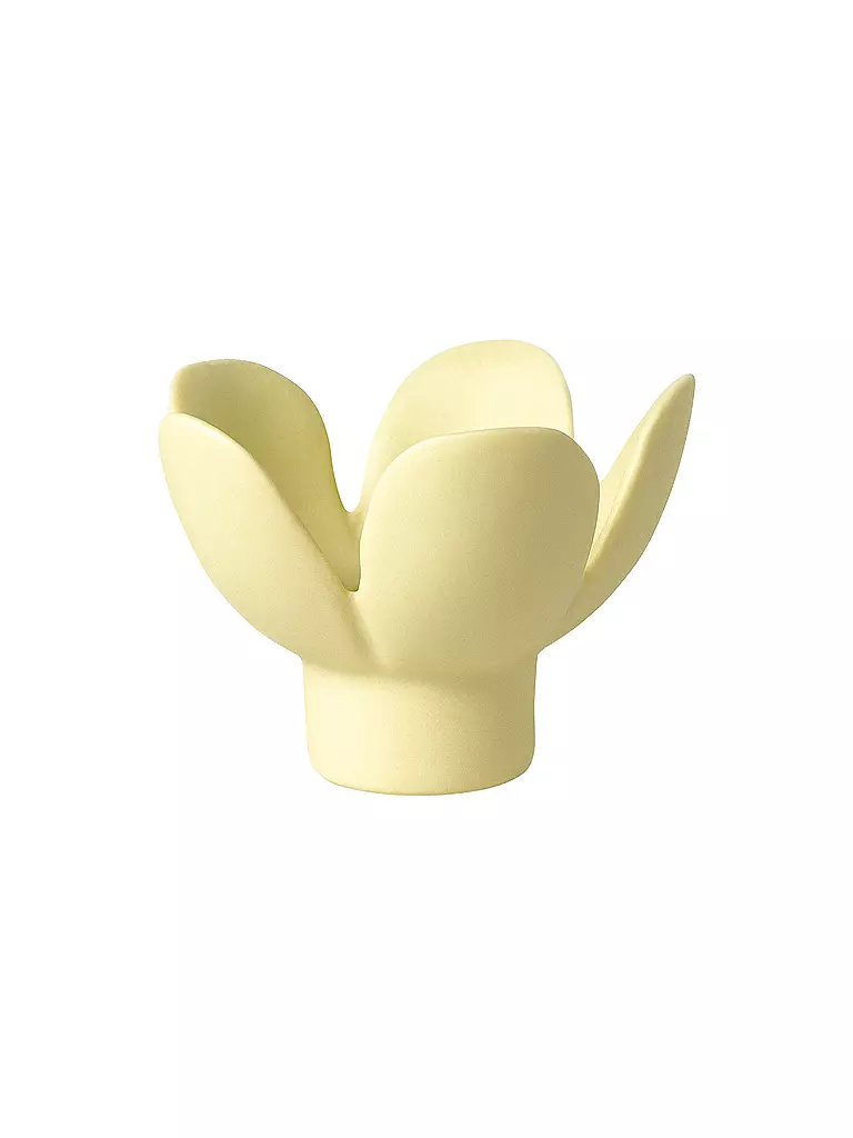 RAEDER | Kerzenhalter BLUME 8x8x5,5cm Giallo | Giallo