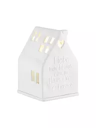 RAEDER | Lichthaus LIEBE MACHT 7x7x10,5cm Bianco | Bianco