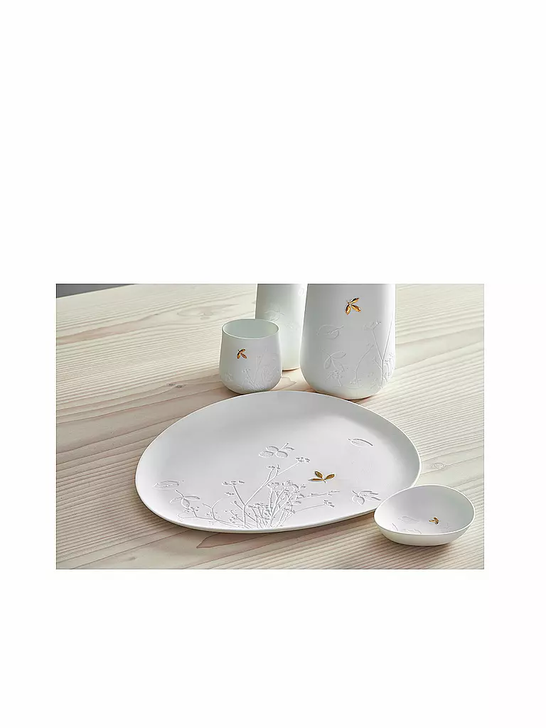 RAEDER | Lichttüte in porcellana "Zuhause" | Bianco