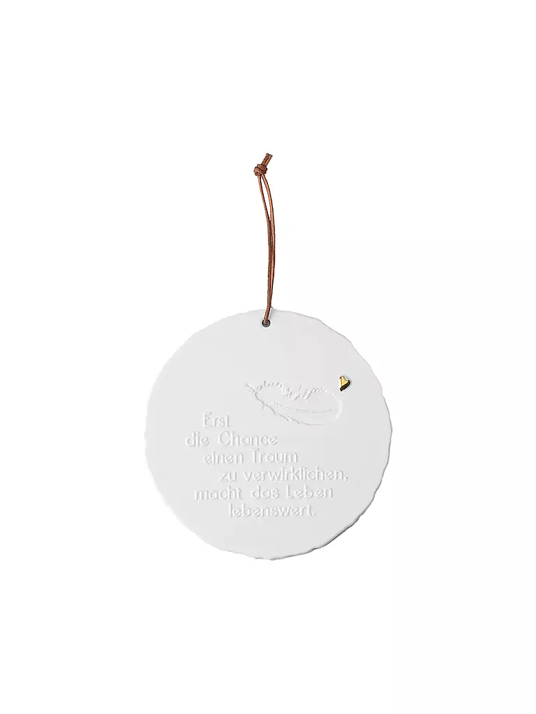 RAEDER | Medaillon 10,5cm PRIMA L'OPPORTUNITÀ | Bianco