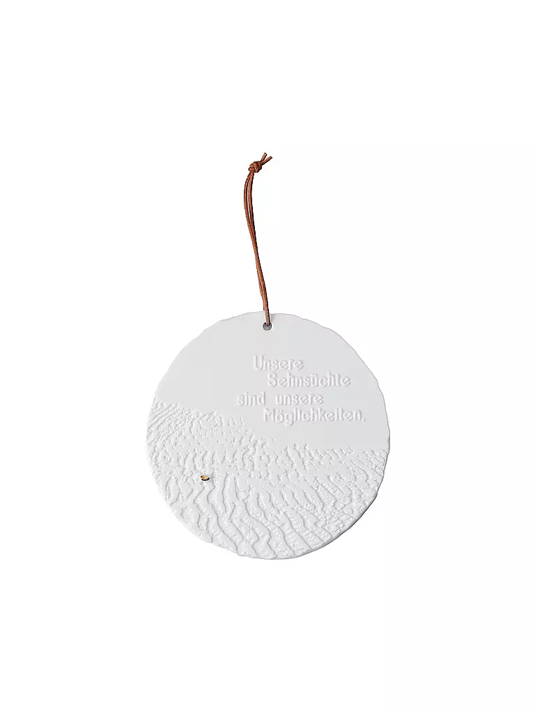 RAEDER | Medaillon POESEI 10,5cm La nostra nostalgia | Bianco