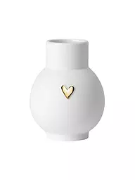 RAEDER | Mini-vaso a sfera cuore argento | Bianco