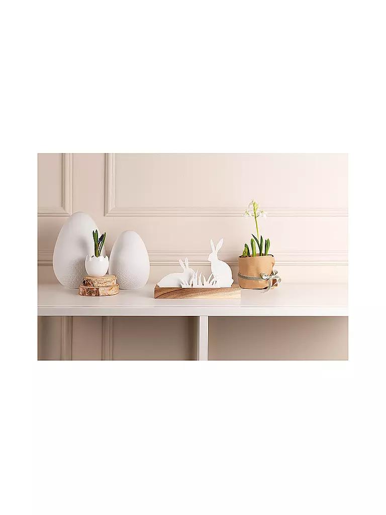 RAEDER | Oggetto luminoso HASENWIESE 20x7x14cm Bianco | Bianco