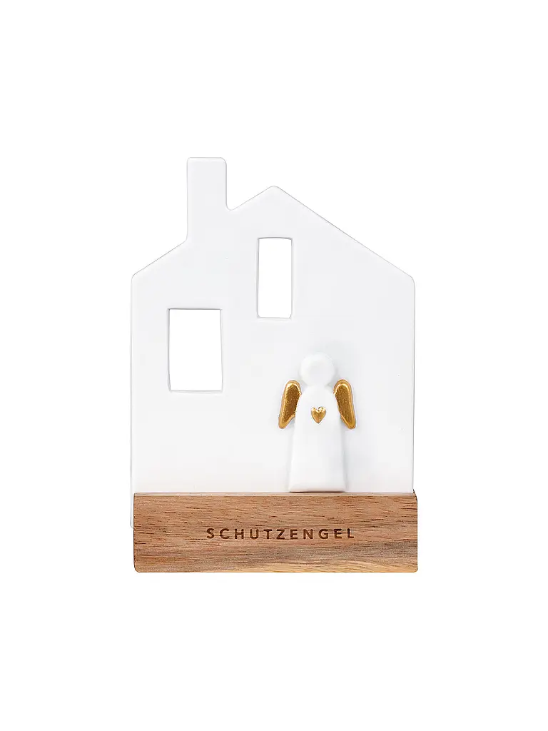 RAEDER | Oggetto luminoso natalizio Casa dell'angelo custode bianco | Bianco