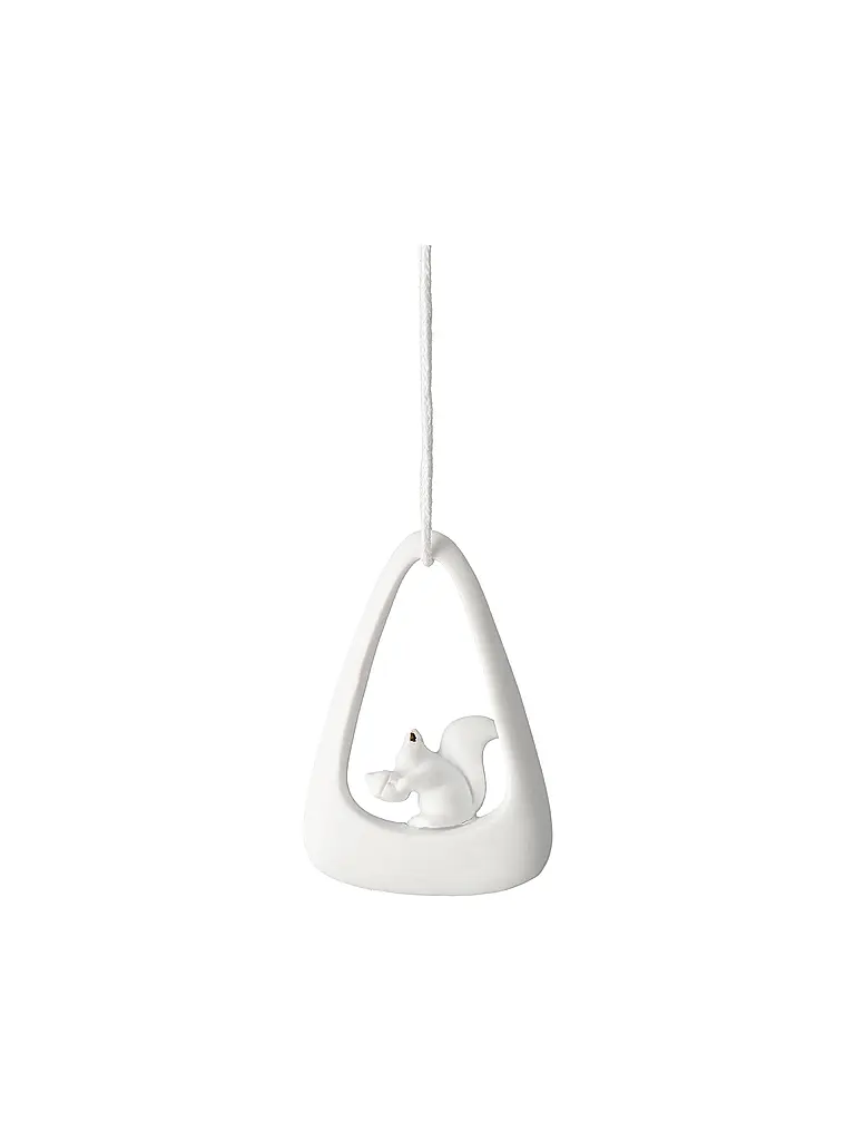 RAEDER | Ornamento natalizio scoiattolo | Bianco