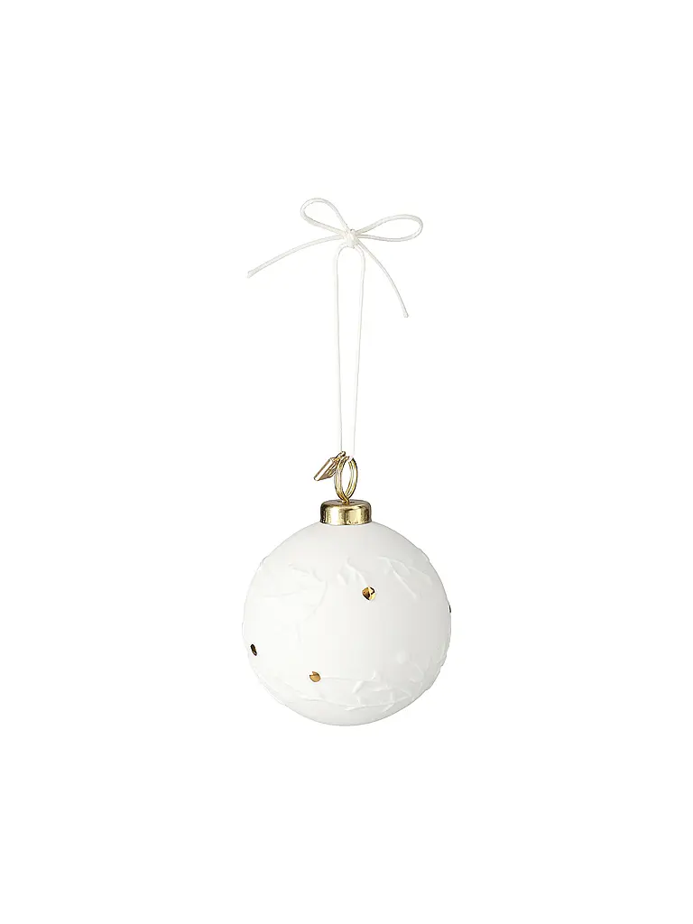 RAEDER | Palla di Natale 6cm Ramo invernale | Bianco