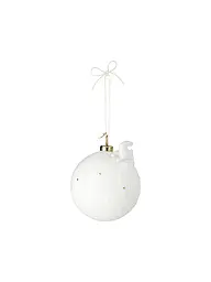 RAEDER | Palla di Natale 8cm Uccello | Bianco