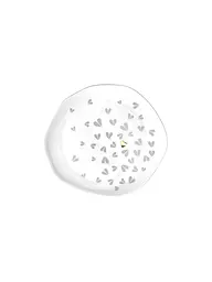 RAEDER | Piatto 14 cm piccolo cuori bianco | Bianco