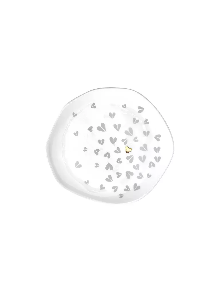RAEDER | Piatto 14 cm piccolo cuori bianco | Bianco