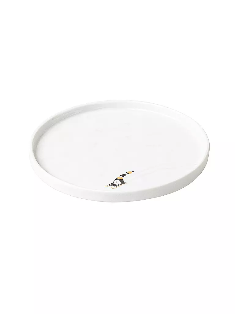RAEDER | Piatto 15cm SCHNEETAG Goldkufen | Bianco