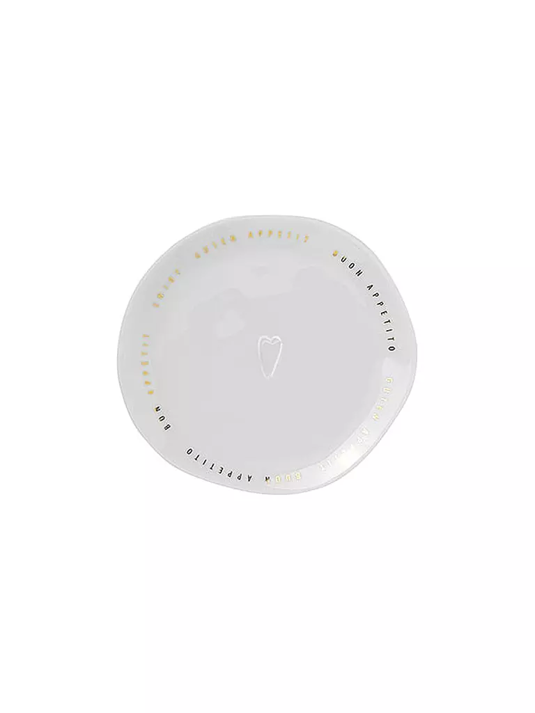 RAEDER | Piatto gourmet piccolo "Buon appetito" 13cm | Bianco