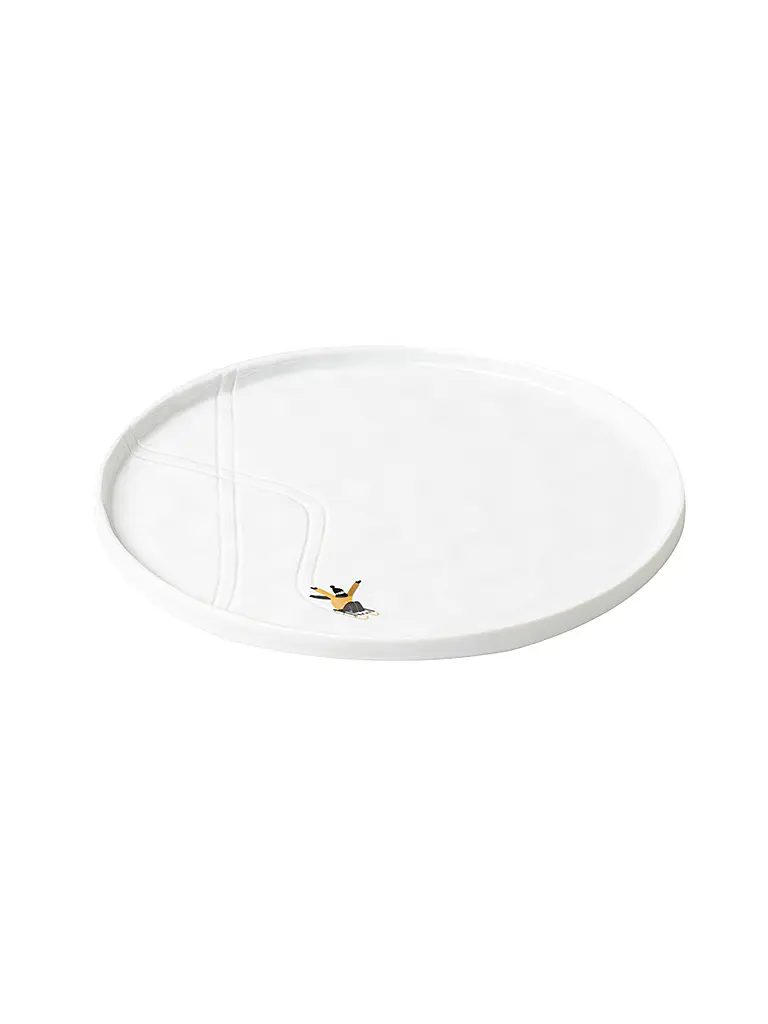 RAEDER | Piatto SCHNEETAG 22cm Slittino | Bianco
