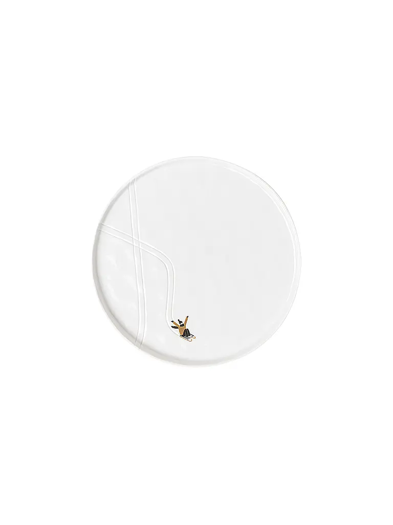 RAEDER | Piatto SCHNEETAG 22cm Slittino | Bianco