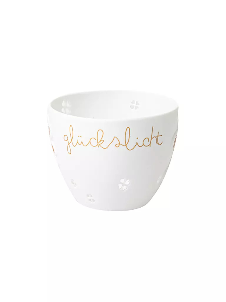RAEDER | Poesielicht piccolo GLÜCKSLICHT 8x6,5cm Bianco | Bianco