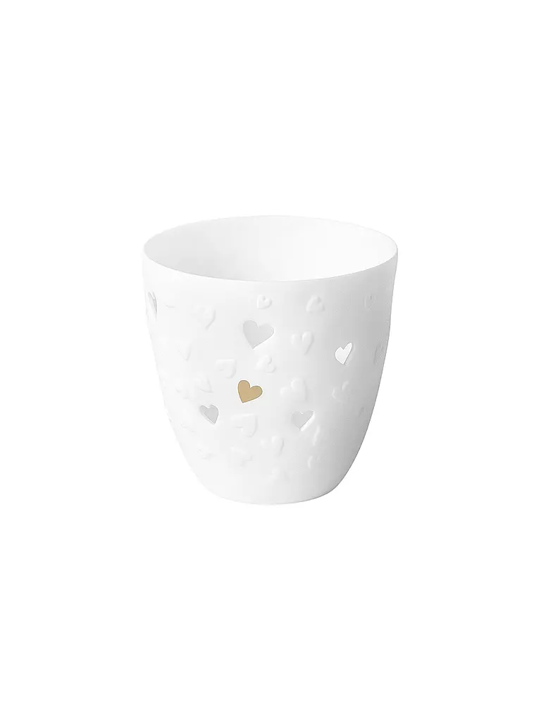 RAEDER | Poesilicht Goldene Herzen Weiss  | Bianco