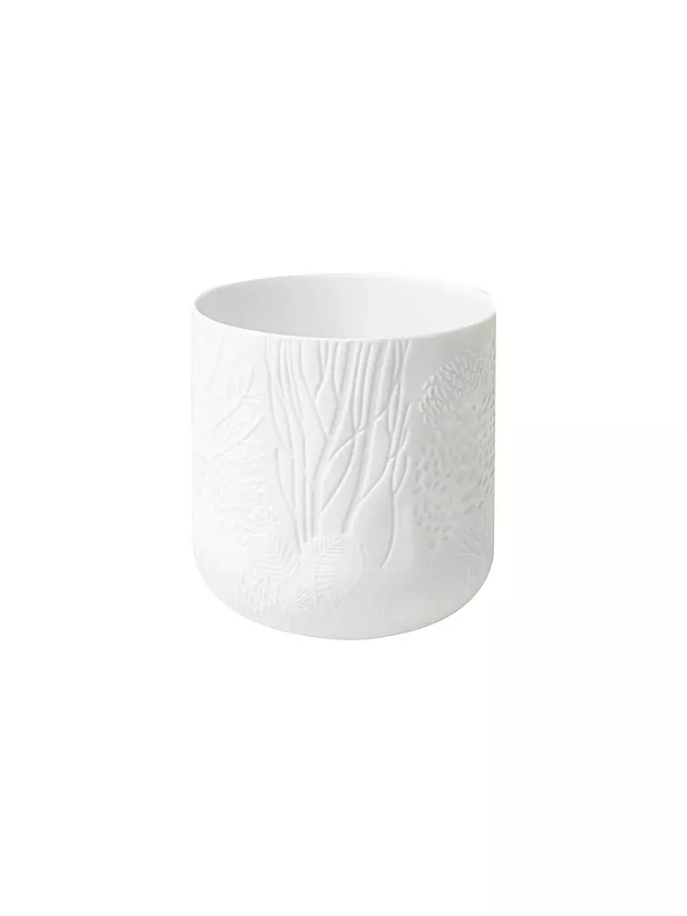 RAEDER | Portacandela DANKBAR 8x8,5cm Bianco | Bianco