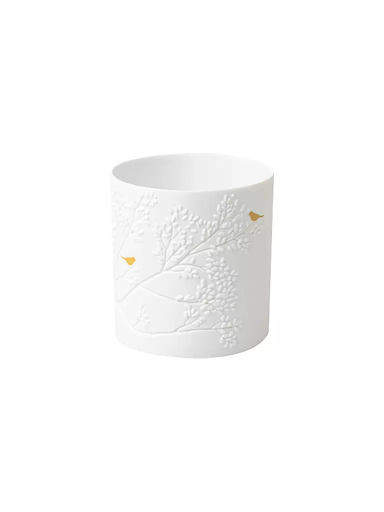 RAEDER | Portacandela GOLDVOGEL 6,5x7cm Bianco | Bianco