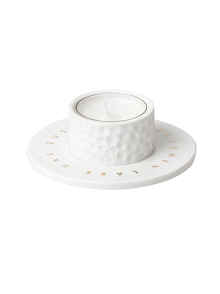 RAEDER | Portacandela STERNBILDER 9cm Stiamo insieme | Bianco